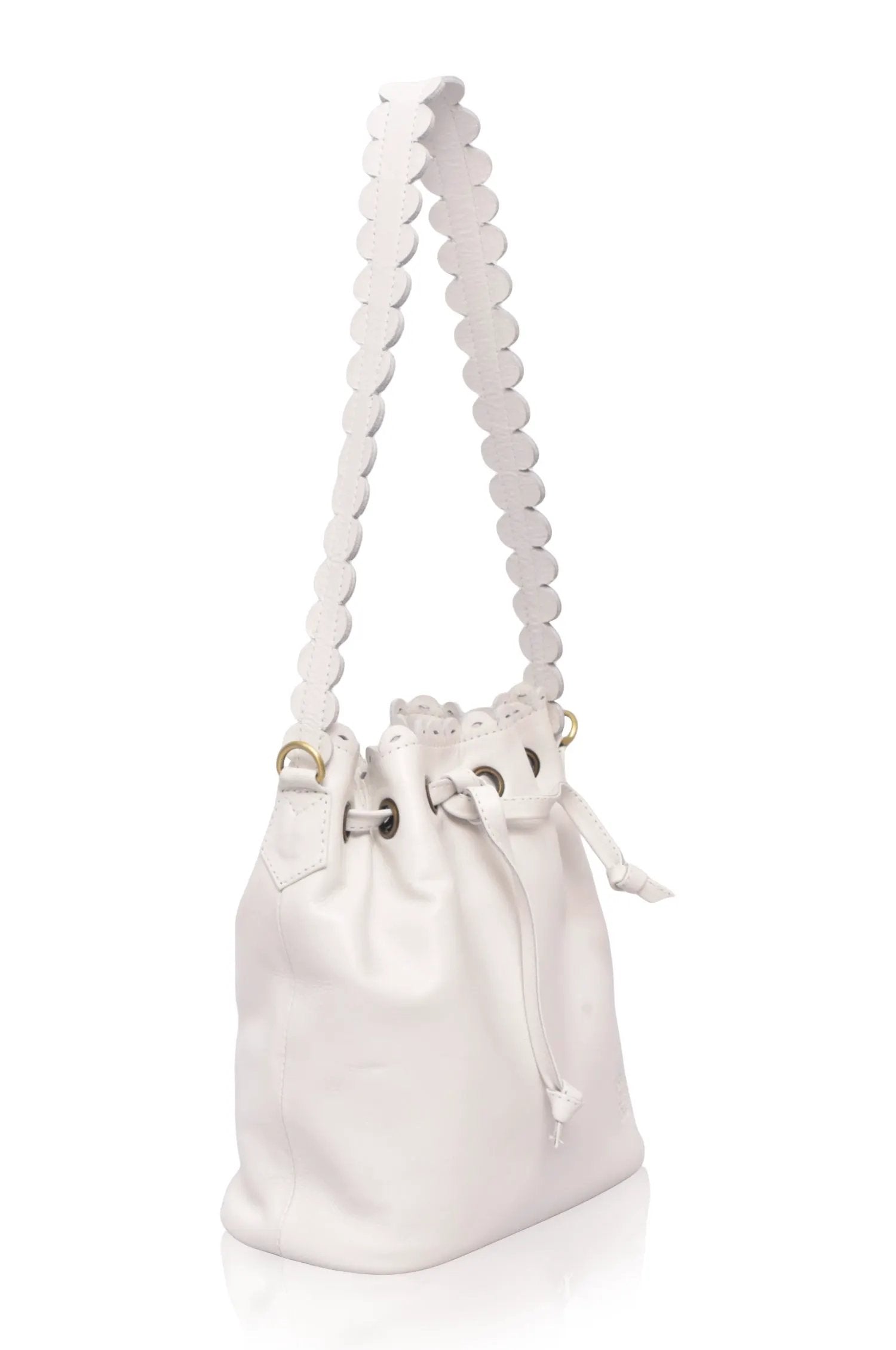 Luisa Scalloped Bucket Bag by ELF