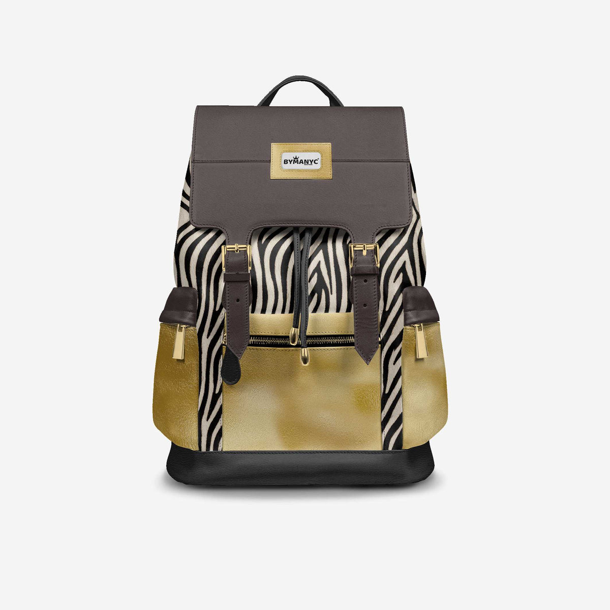 Luxury Vegan Backpack GOLD SAFARI – BYMANYC ® New York Made in Italy by BYMANYC ® New York