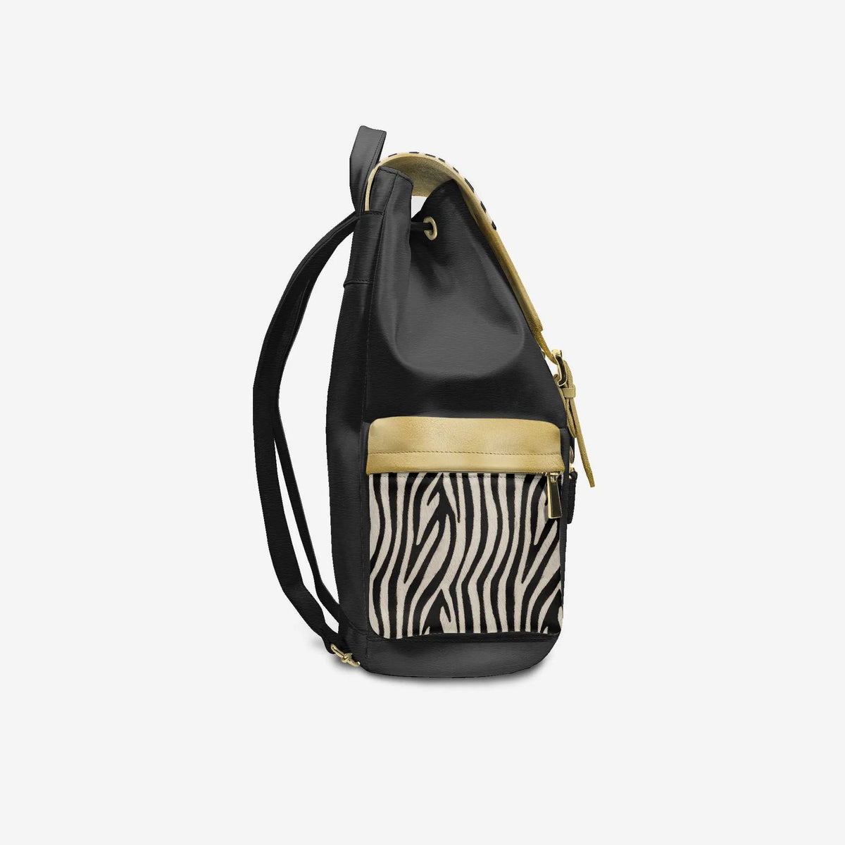 Luxury Vegan Backpack ZEBRA GOLD EDGE – BYMANYC ® New York by BYMANYC ® New York