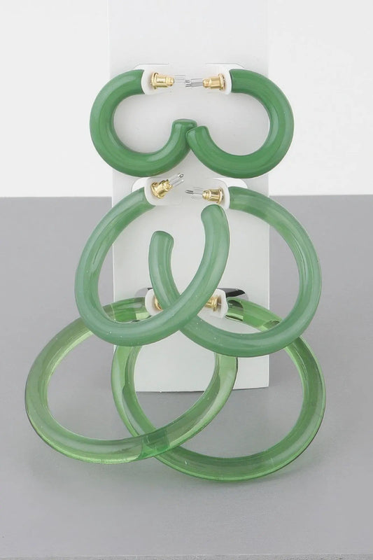 MADISON Multi Solid Hoop Earrings Set: NYFW BYMANYC ® New York by BYMANYC ® New York