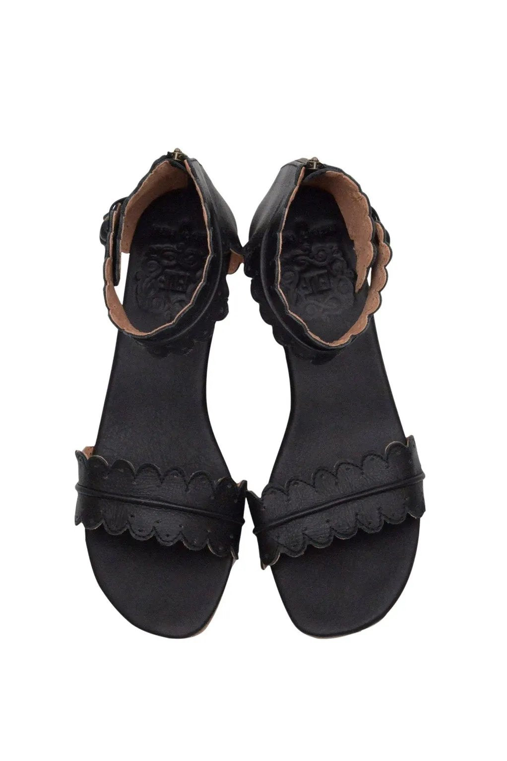 Magdalena Wooden Wedge Sandals by ELF