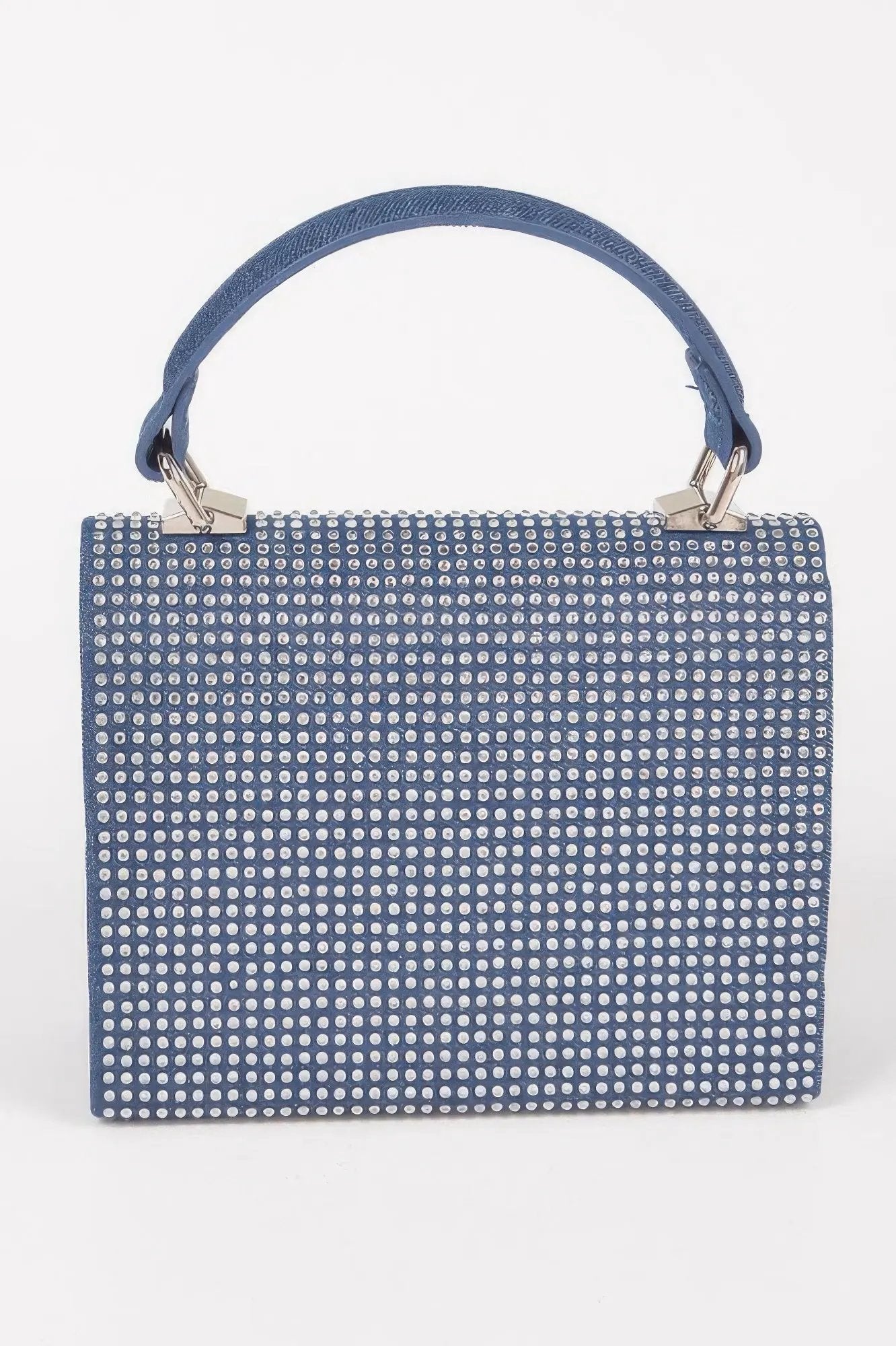 MEATPACKING Hot Fix Stone Denim Top Handle Bag: BYMANYC ® New York by BYMANYC ® New York