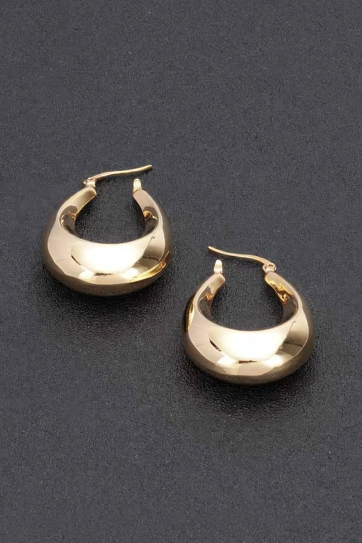 MIDNIGHT TRIBES Metal Vintage Hoop Earrings: BYMANYC ® New York by BYMANYC ® New York