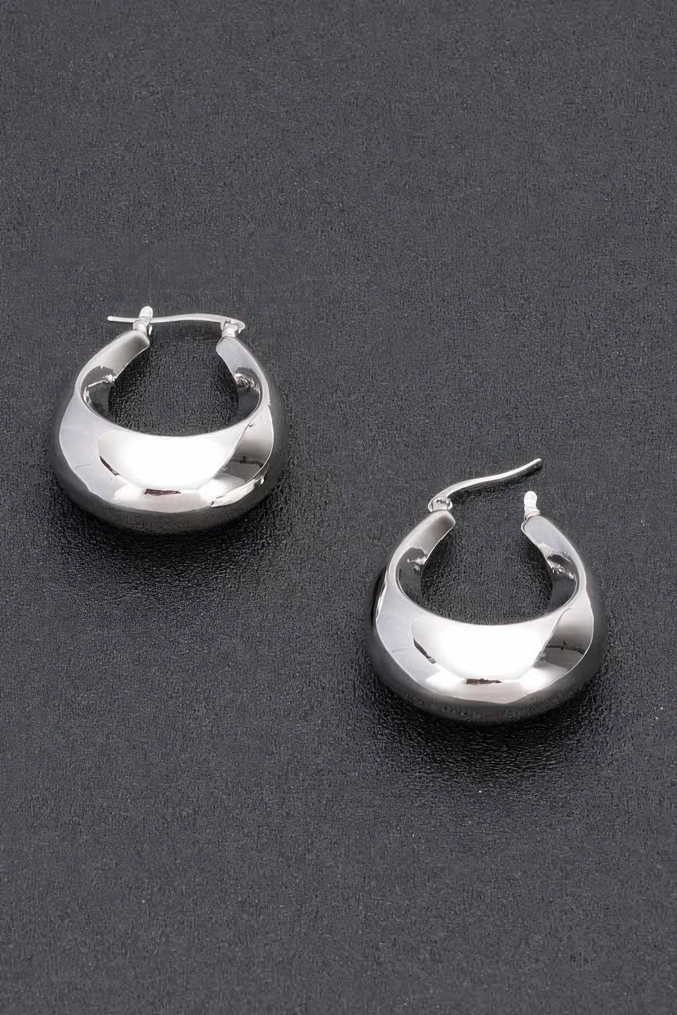 MIDNIGHT TRIBES Metal Vintage Hoop Earrings: BYMANYC ® New York by BYMANYC ® New York