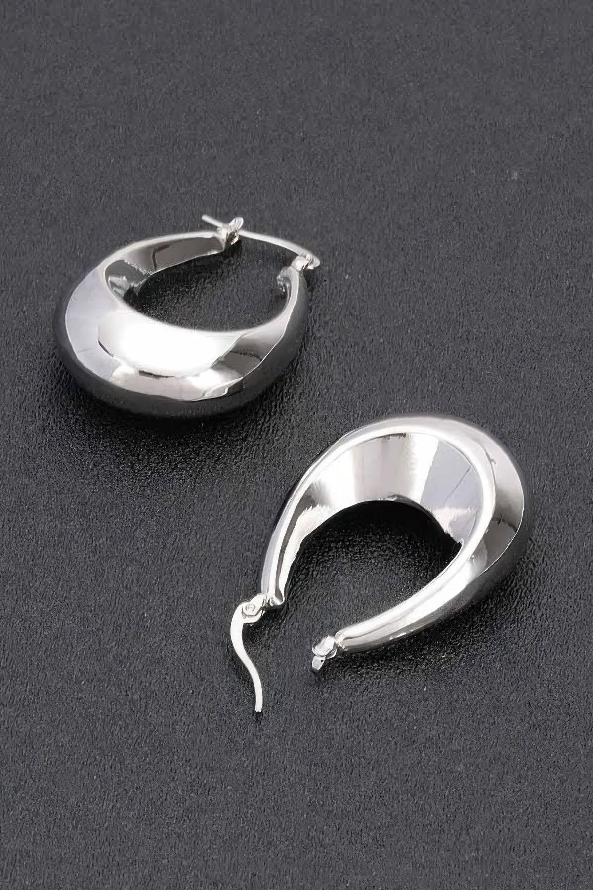 MIDNIGHT TRIBES Metal Vintage Hoop Earrings: BYMANYC ® New York by BYMANYC ® New York