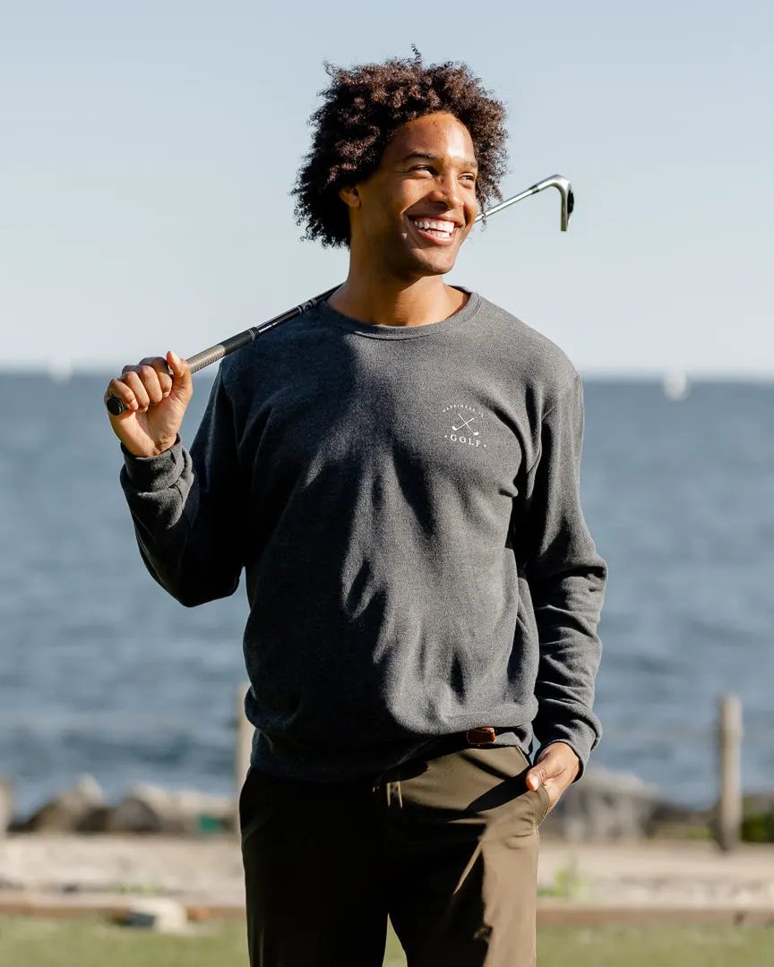 Men's Golf Crew Sweatshirt, Charcoal by Golf Collection