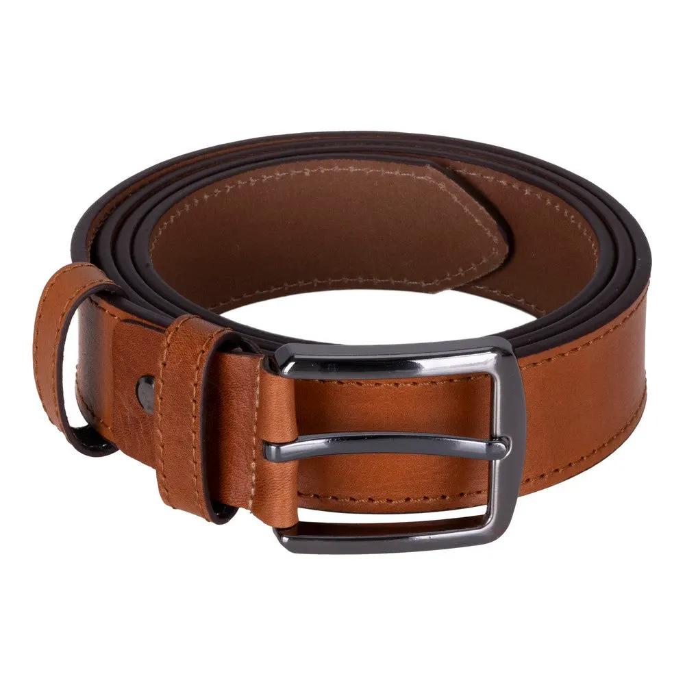 Globe Genuine Leather Belt – Handmade Premium Men’s Belt with Heavy-Duty Metal Buckle by TORONATA