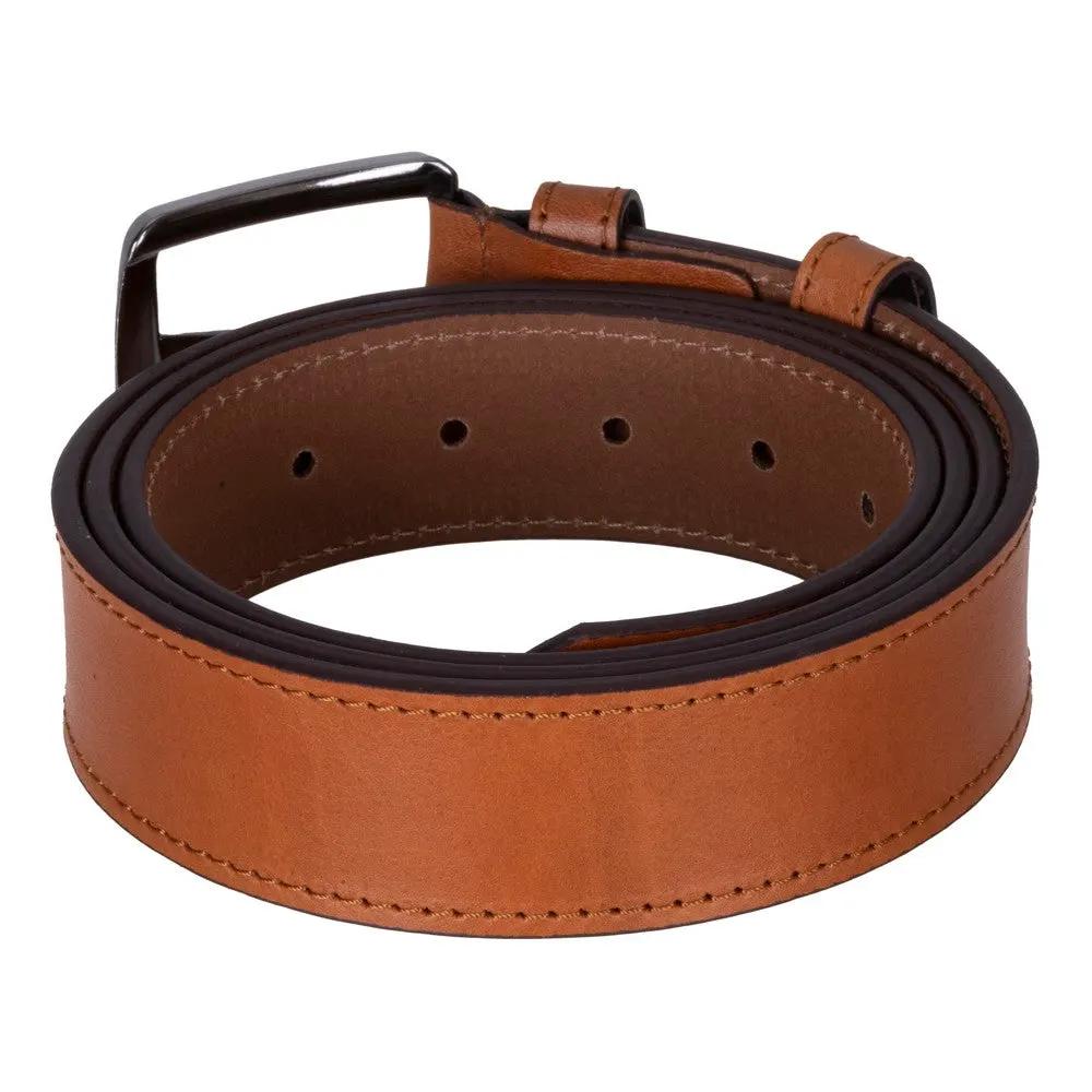 Globe Genuine Leather Belt – Handmade Premium Men’s Belt with Heavy-Duty Metal Buckle by TORONATA