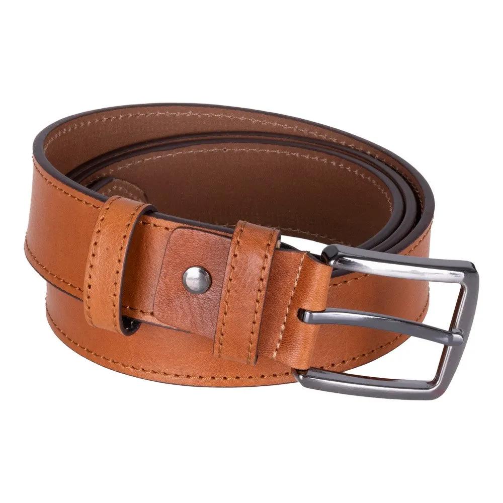 Globe Genuine Leather Belt – Handmade Premium Men’s Belt with Heavy-Duty Metal Buckle by TORONATA