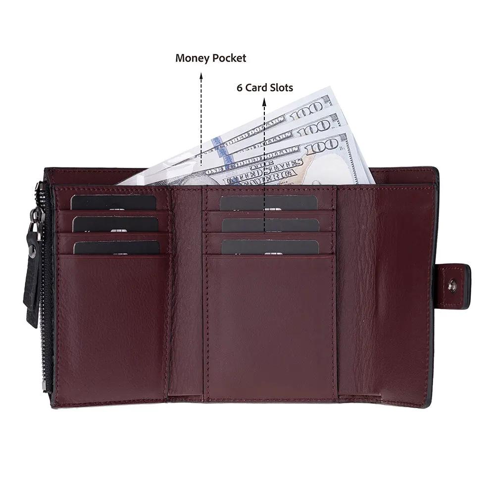 Camden Women’s Leather Wallet | Compact Genuine Leather by TORONATA