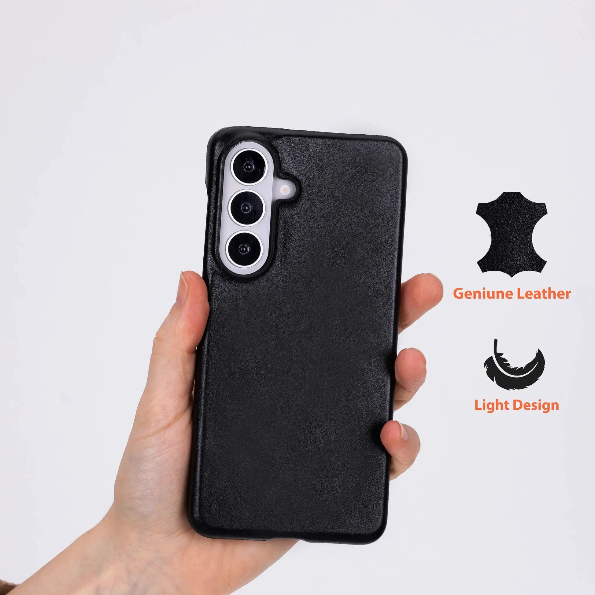 Marion Samsung Galaxy S26 Leather Case – Genuine Leather Slim Cover by TORONATA