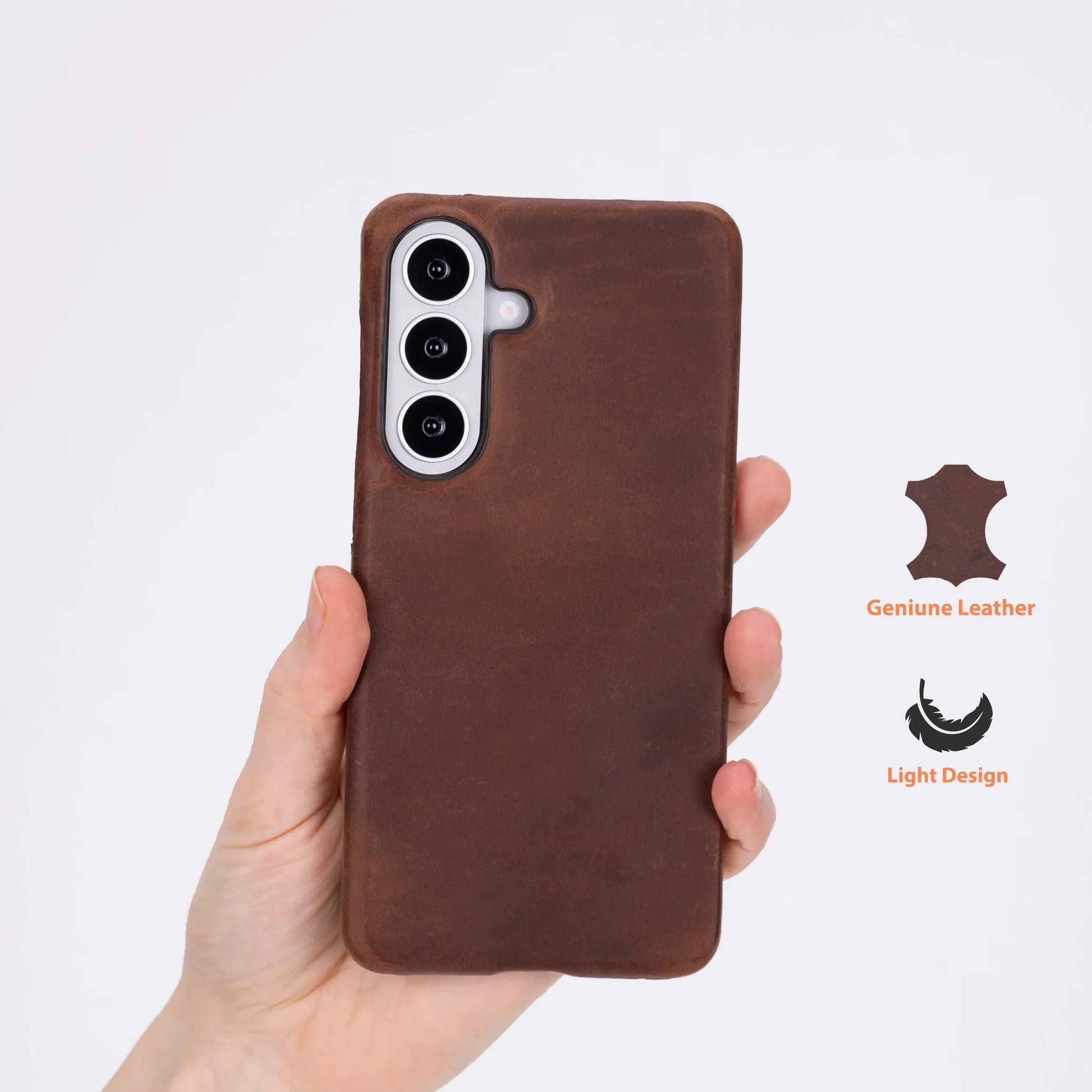 Marion Samsung Galaxy S26 Plus Leather Case – Genuine Leather Slim Cover by TORONATA