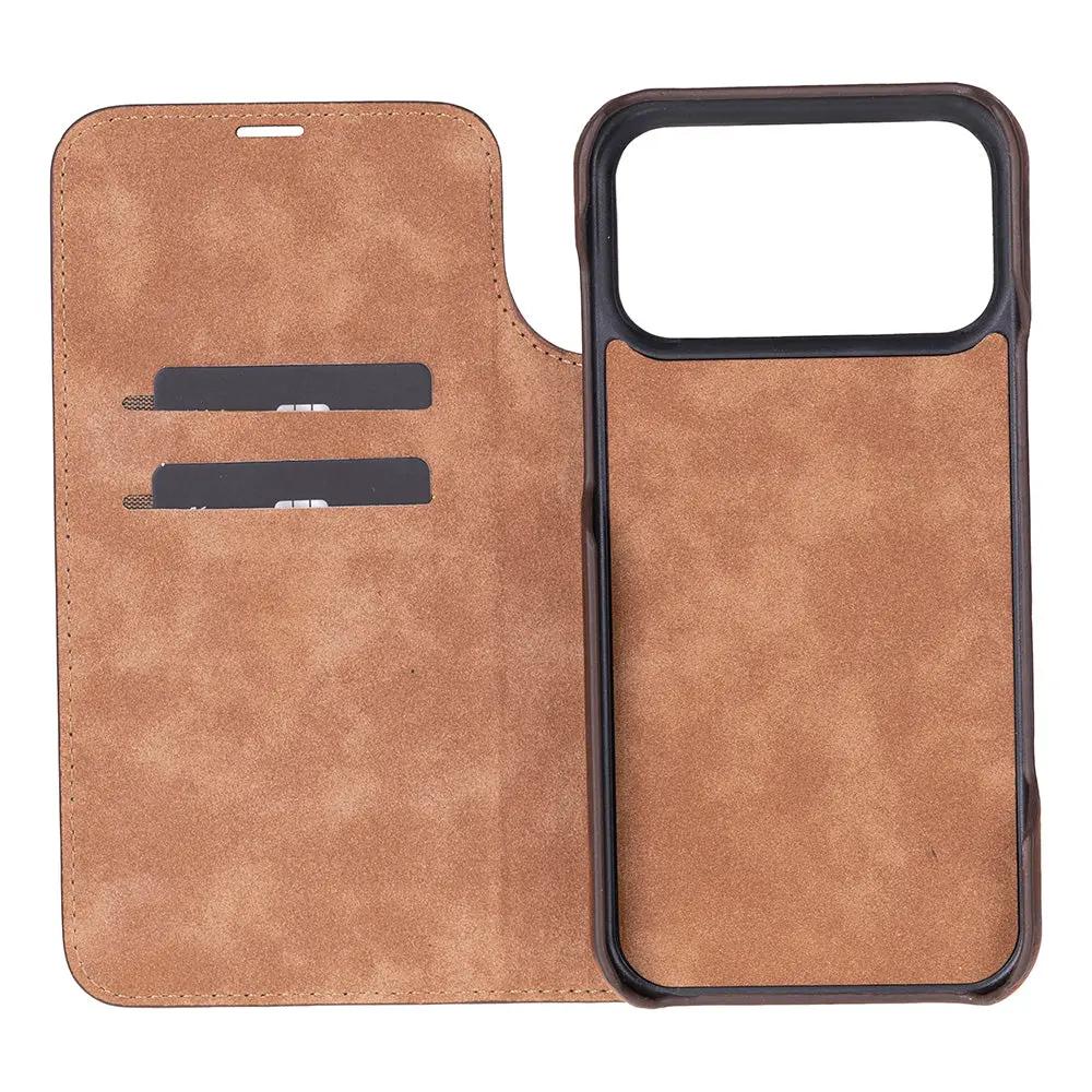 Decatur iPhone 17 Pro Leather Folio Wallet Case by TORONATA