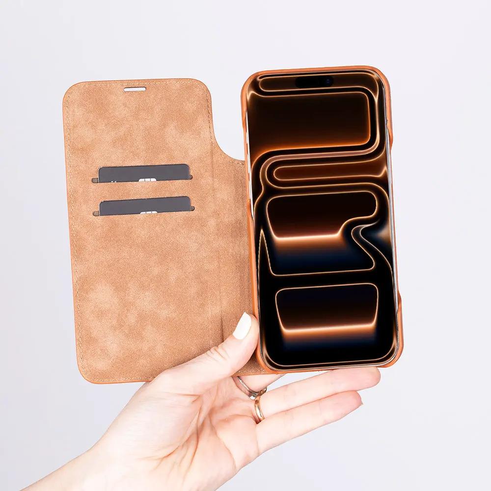 Decatur iPhone 17 Pro Leather Folio Wallet Case by TORONATA