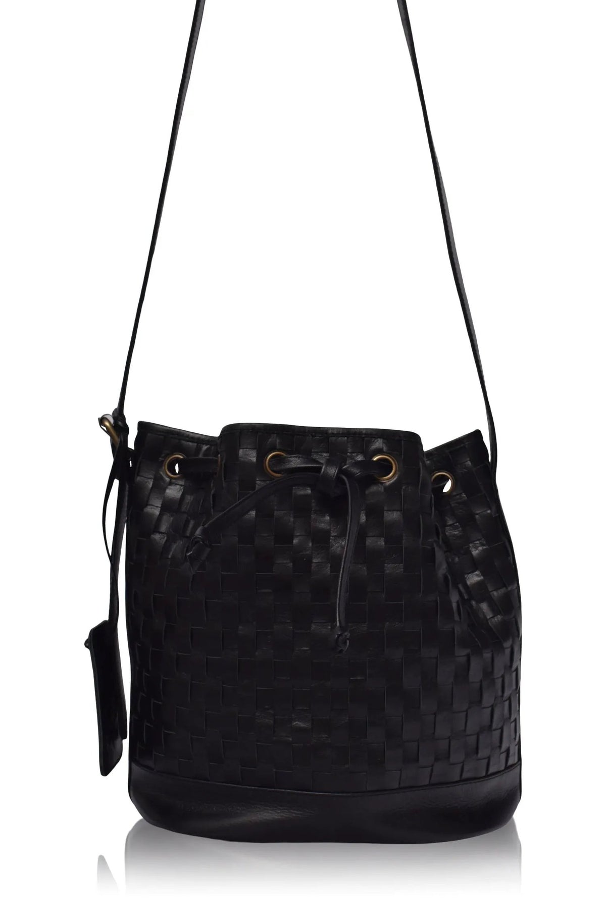 Margo Woven Drawstring Bag by ELF