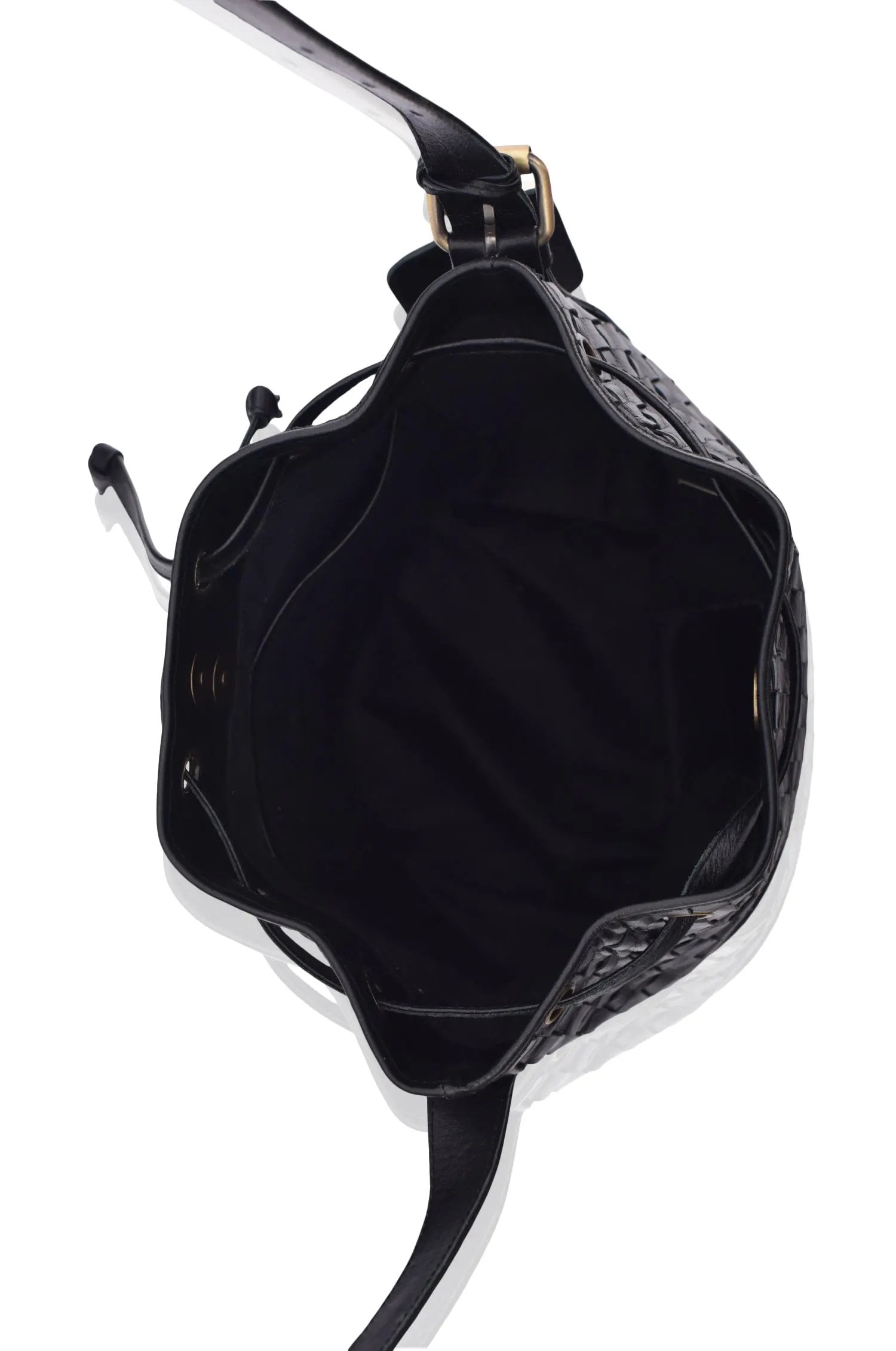 Margo Woven Drawstring Bag by ELF