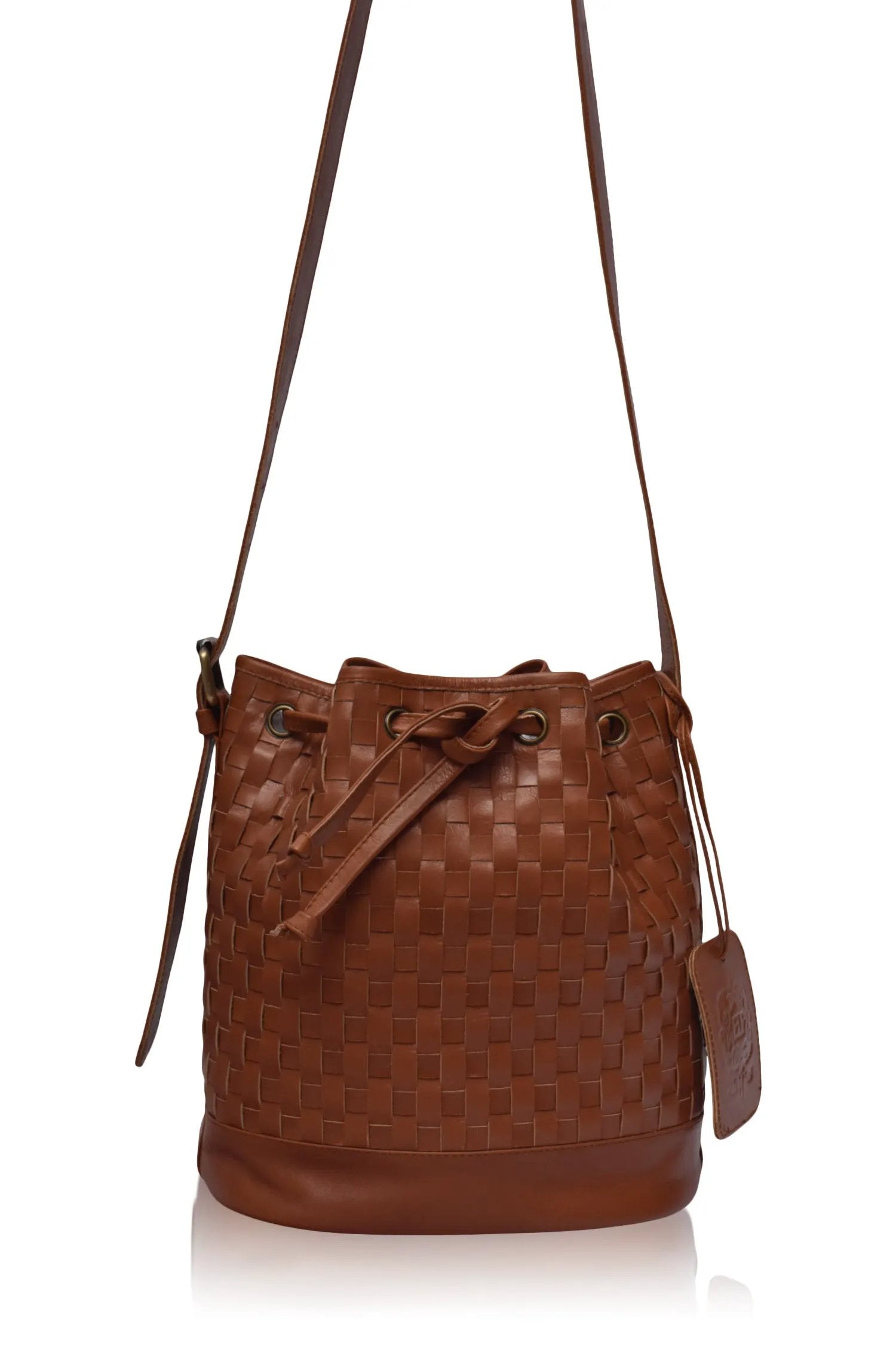 Margo Woven Drawstring Bag by ELF