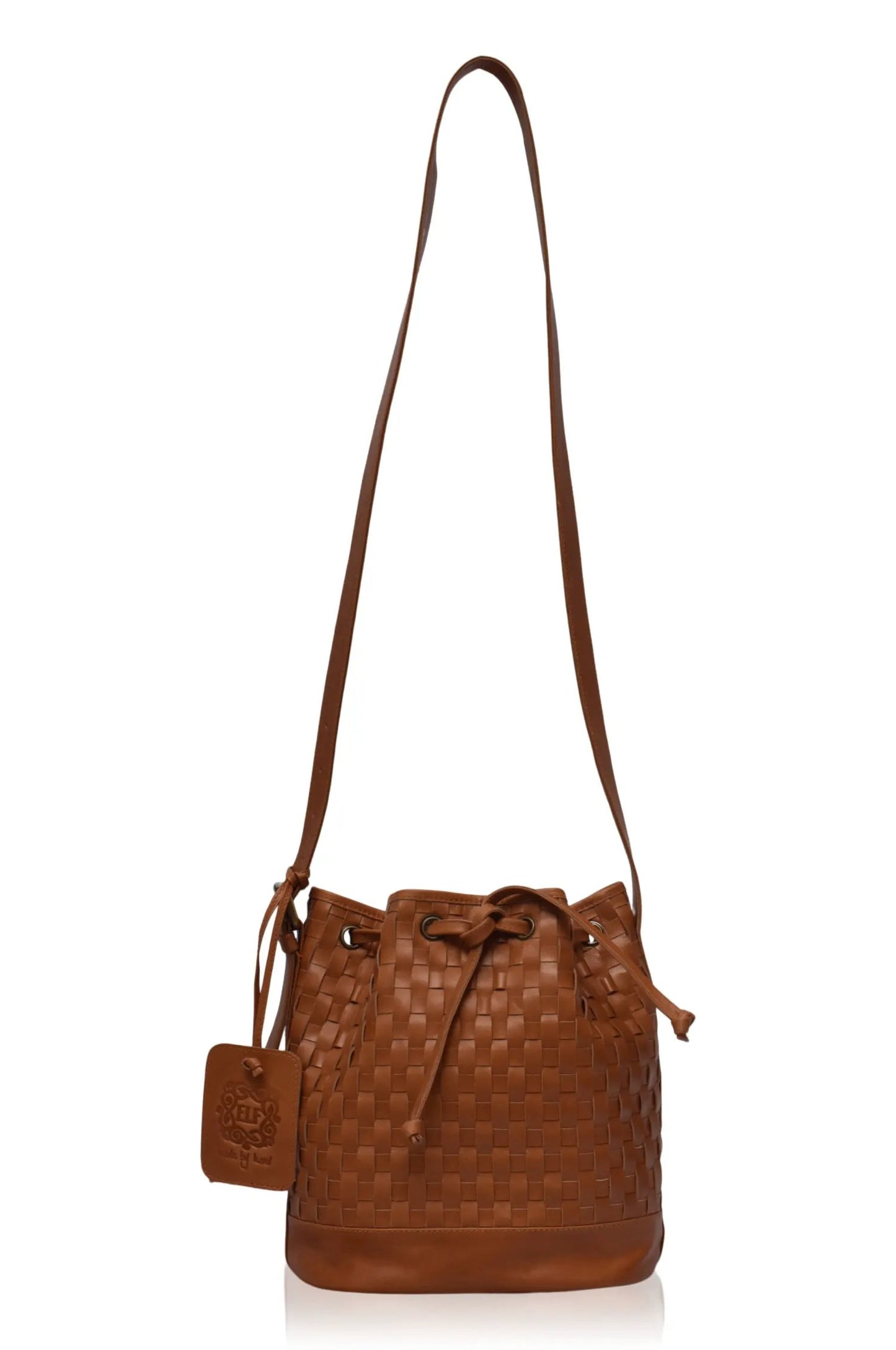 Margo Woven Drawstring Bag by ELF