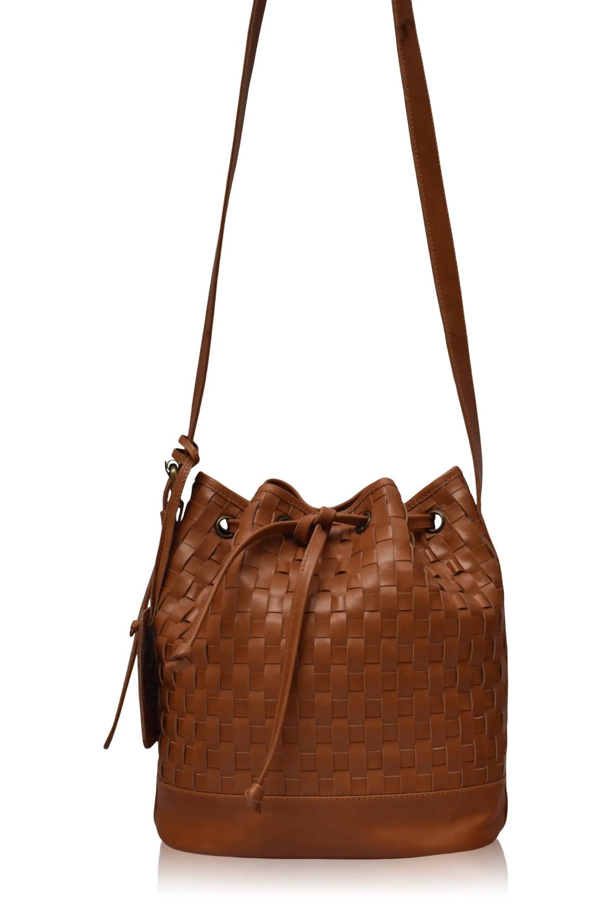 Margo Woven Drawstring Bag by ELF