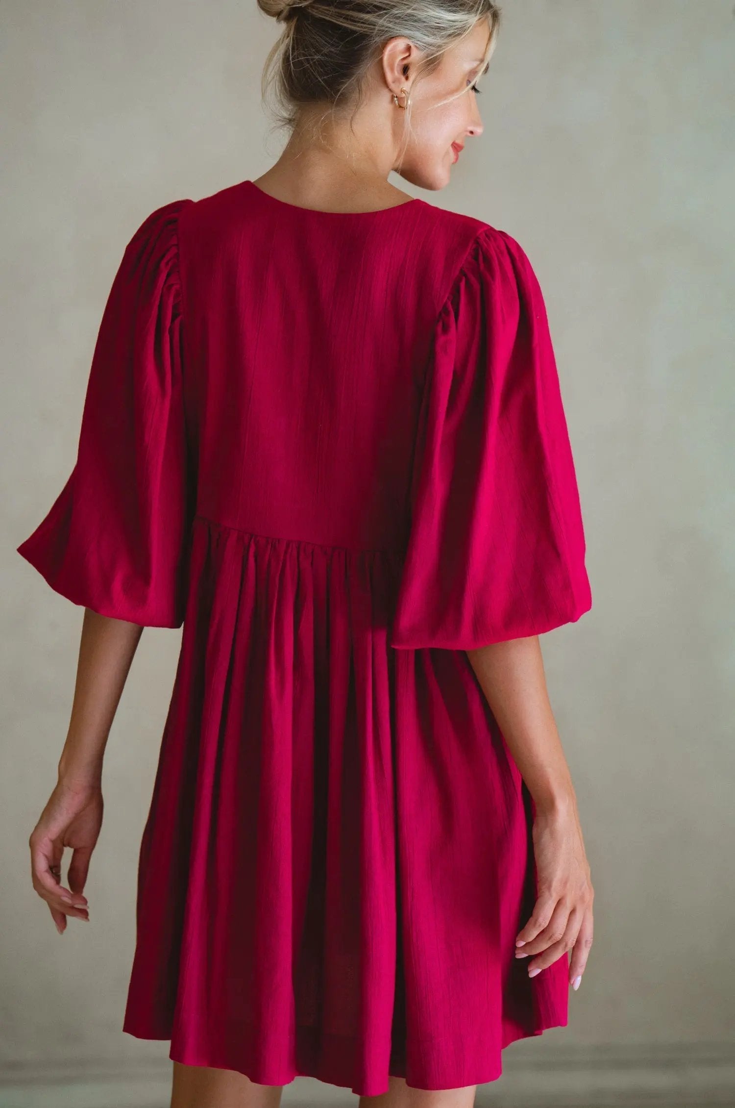 Maribelle Babydoll Linen Mini Dress by ELF