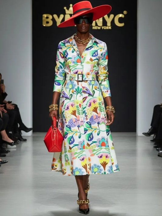 Maxi Dress New Collection BYMANYC ® New York • "Flower Power" Multicolor by BYMANYC ® New York