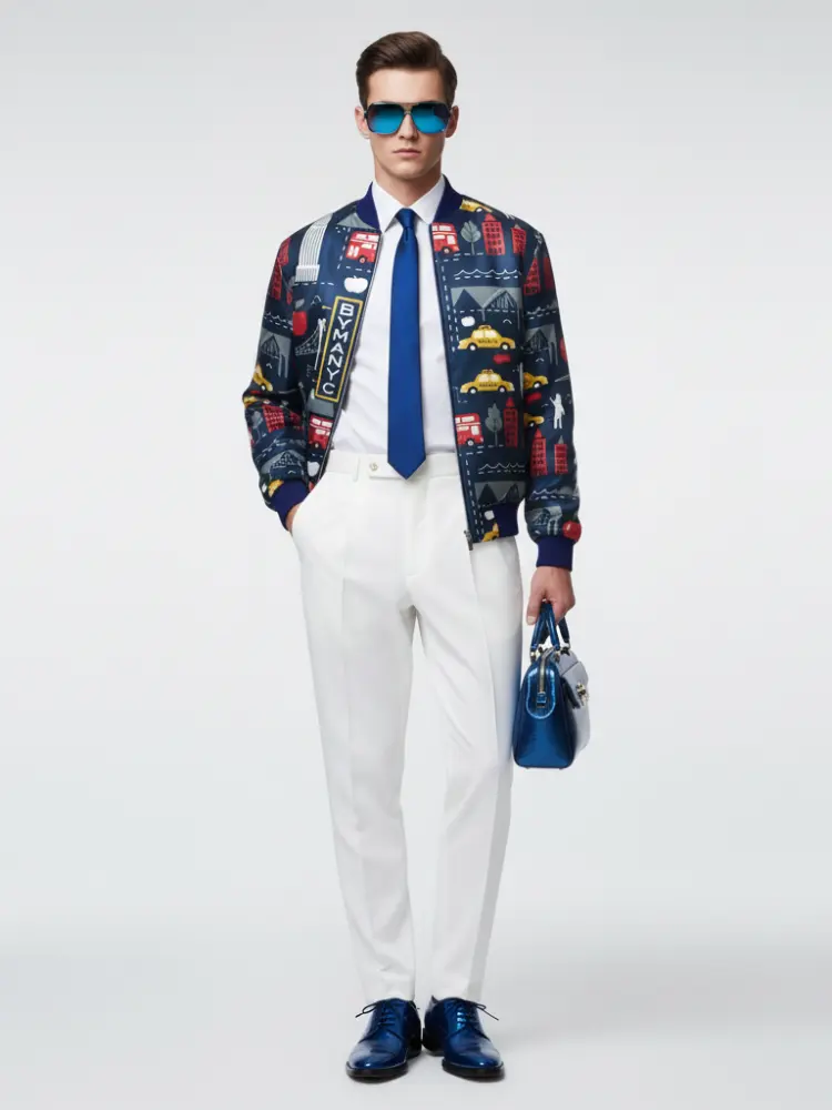 Men's HARLEM Bomber Jacket BYMANYC ® New York by BYMANYC ® New York