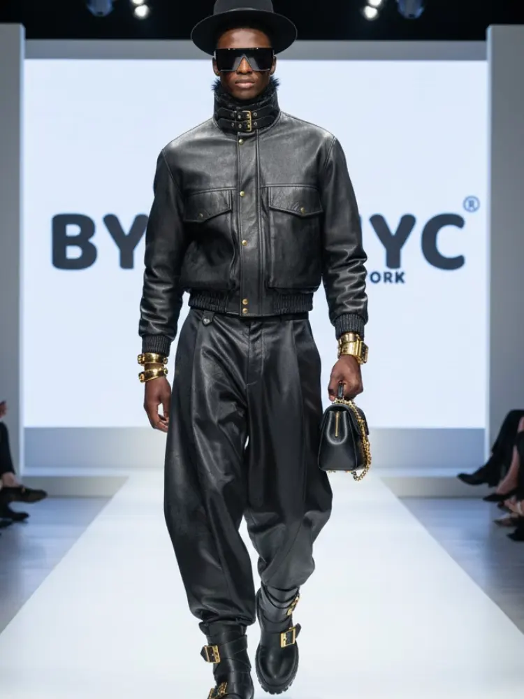 Men's Jacket VEGAN NOLITA NYFW Colecction BYMANYC ® New York by BYMANYC ® New York
