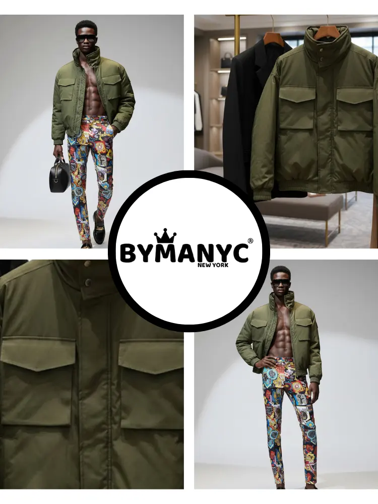 Men's Utility Jacket FORT GREENE NYFW New Colecction BYMANYC ® New York by BYMANYC ® New York