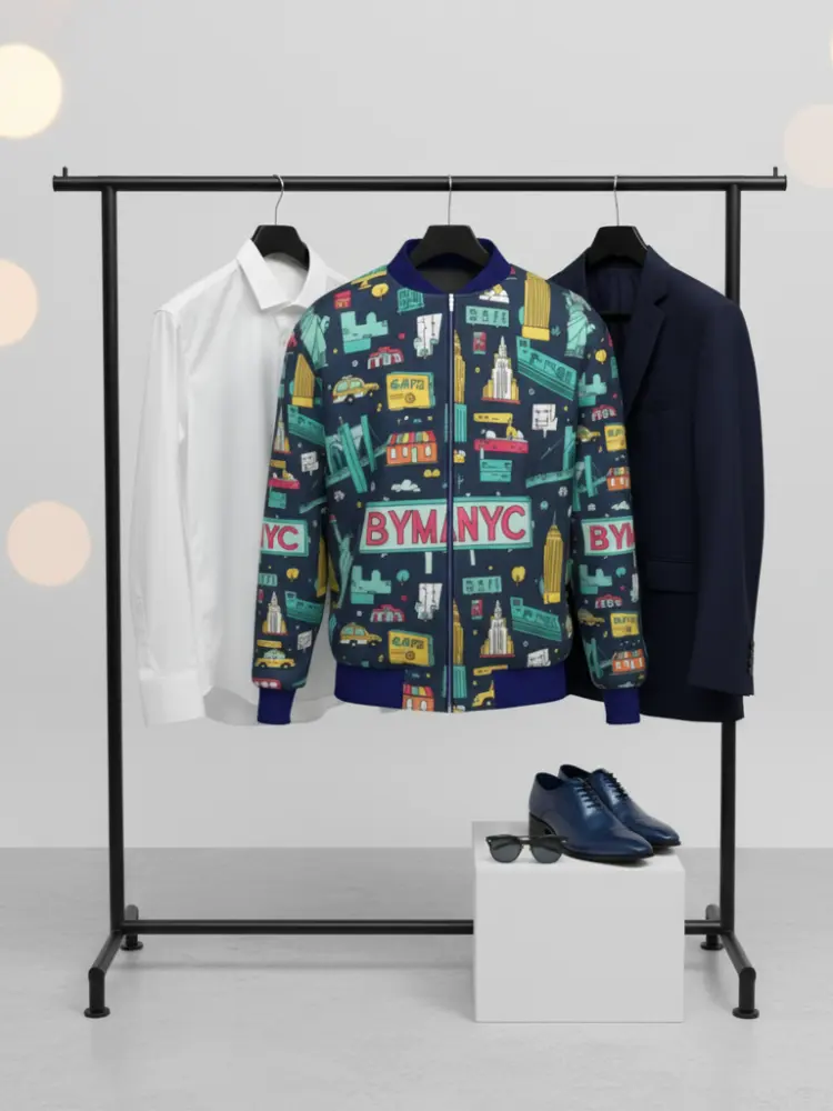 Men's WALL STREET Bomber Jacket BYMANYC ® New York by BYMANYC ® New York