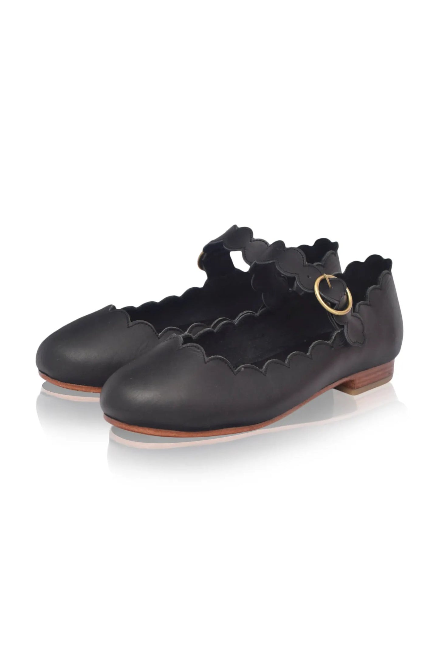 Mia Rosa Scalloped Mary Jane Flats by ELF