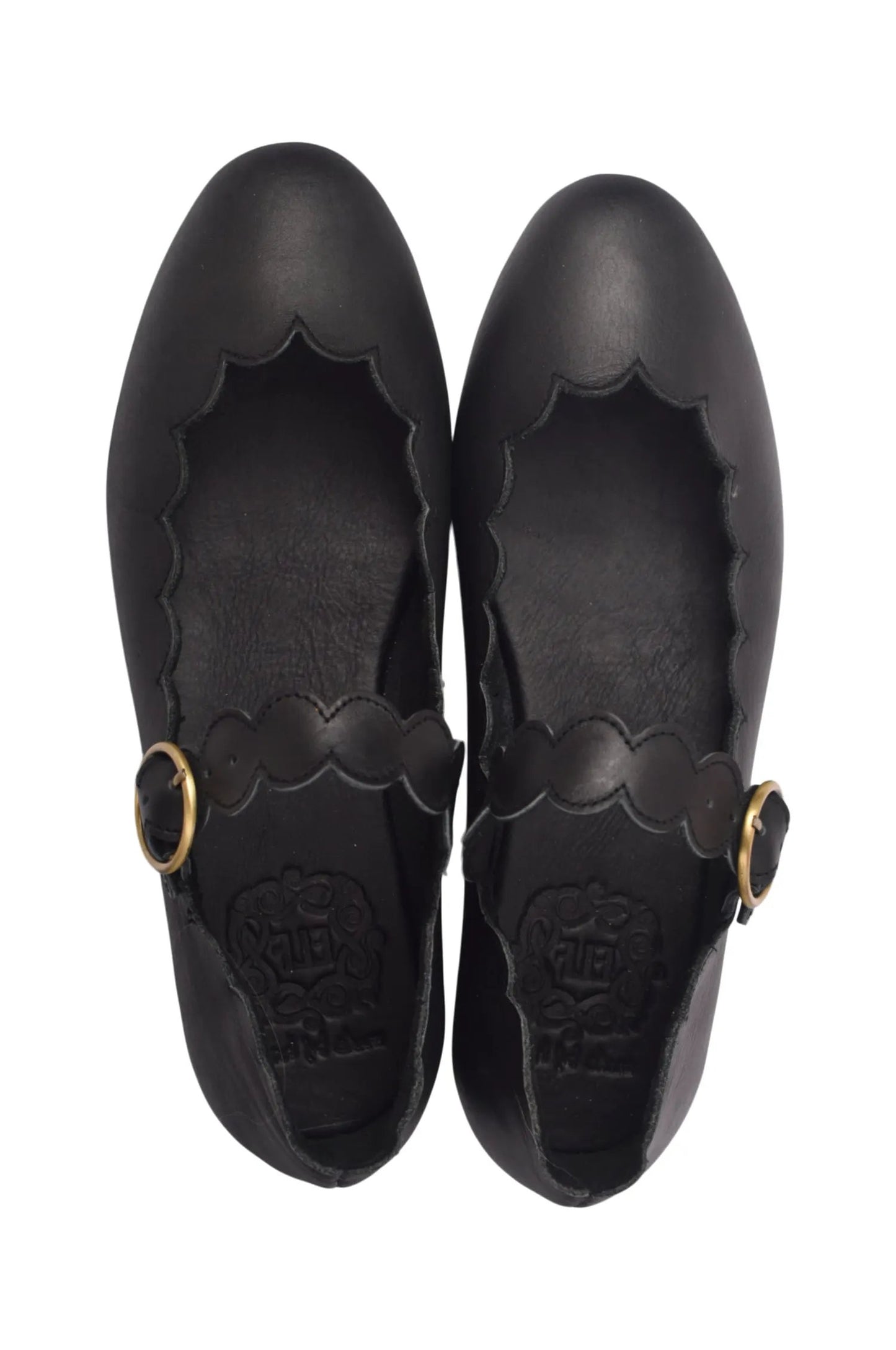 Mia Rosa Scalloped Mary Jane Flats by ELF