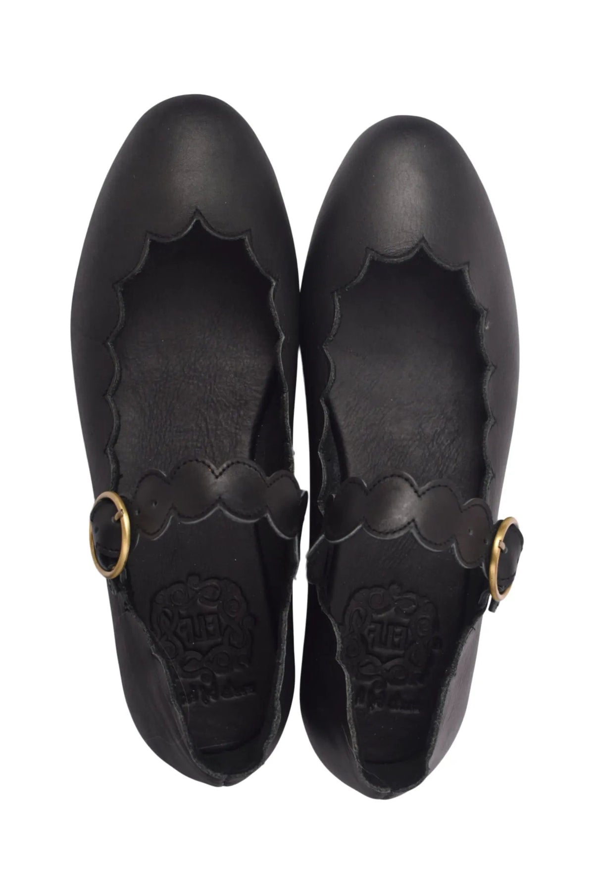 Mia Rosa Scalloped Mary Jane Flats by ELF