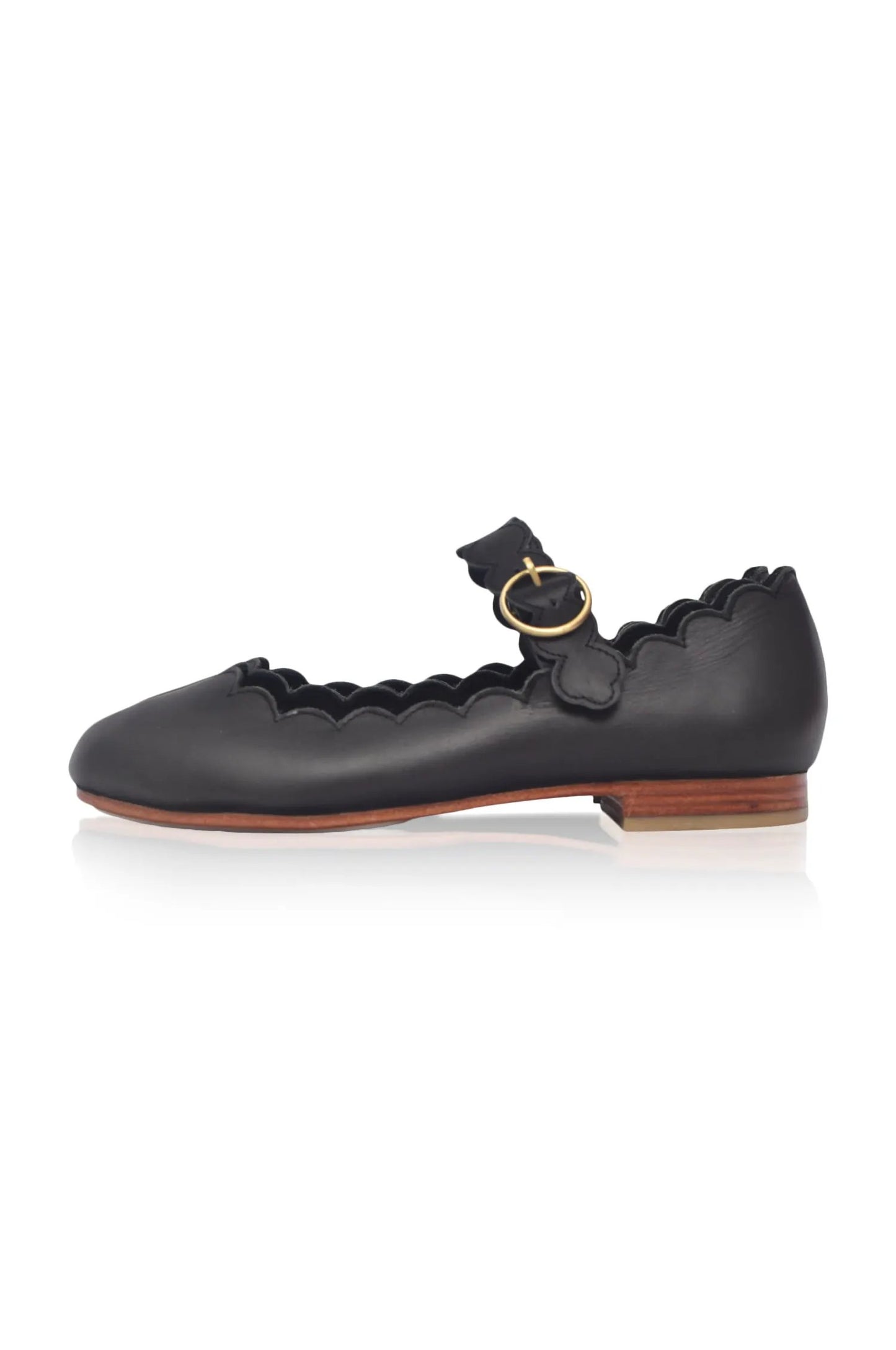 Mia Rosa Scalloped Mary Jane Flats by ELF