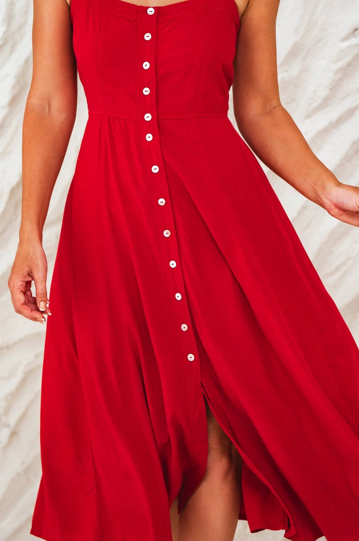 Mia Vita Button Down Dress With Ties by ELF