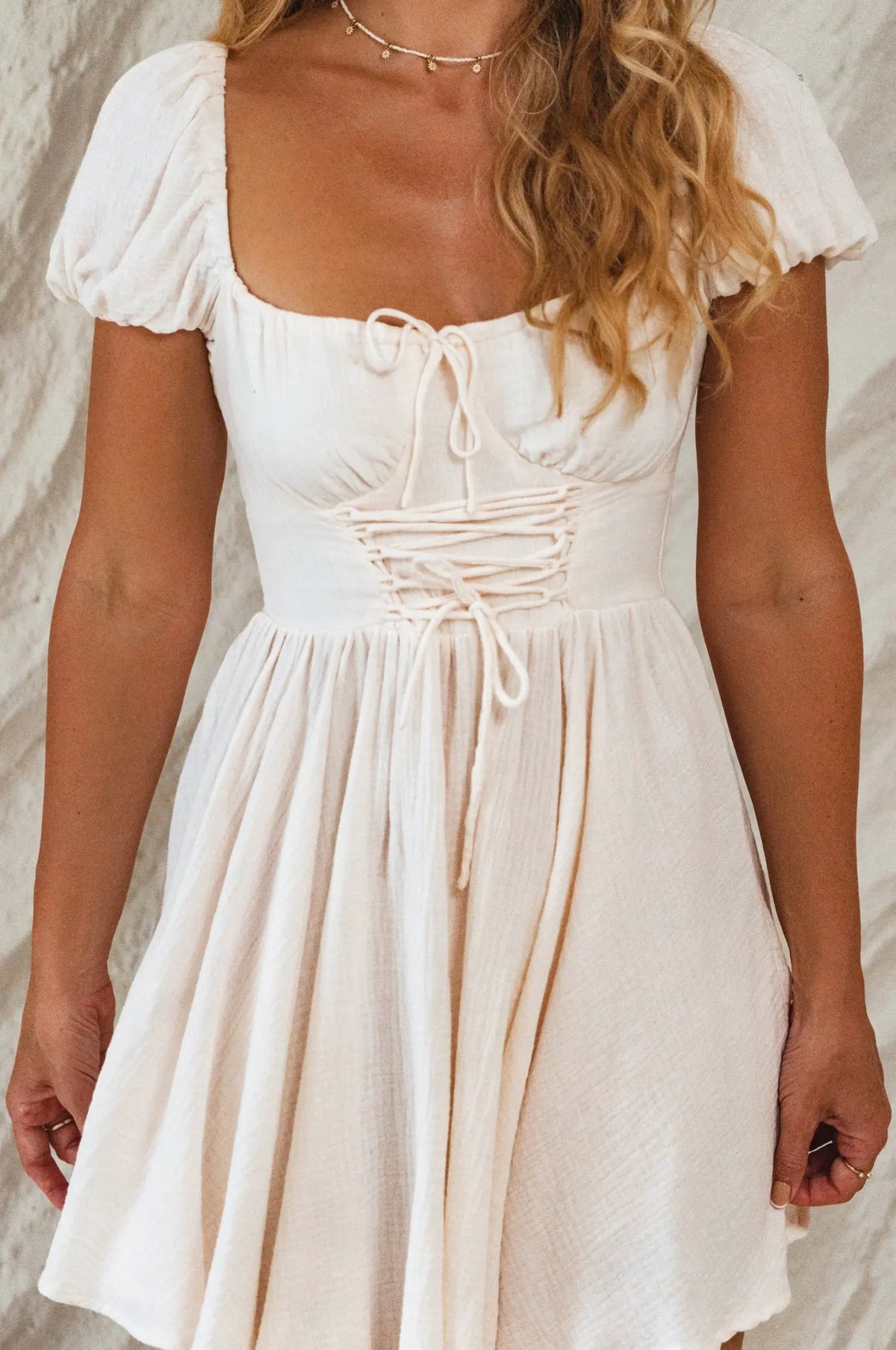 Michelina Cotton Mini Dress by ELF