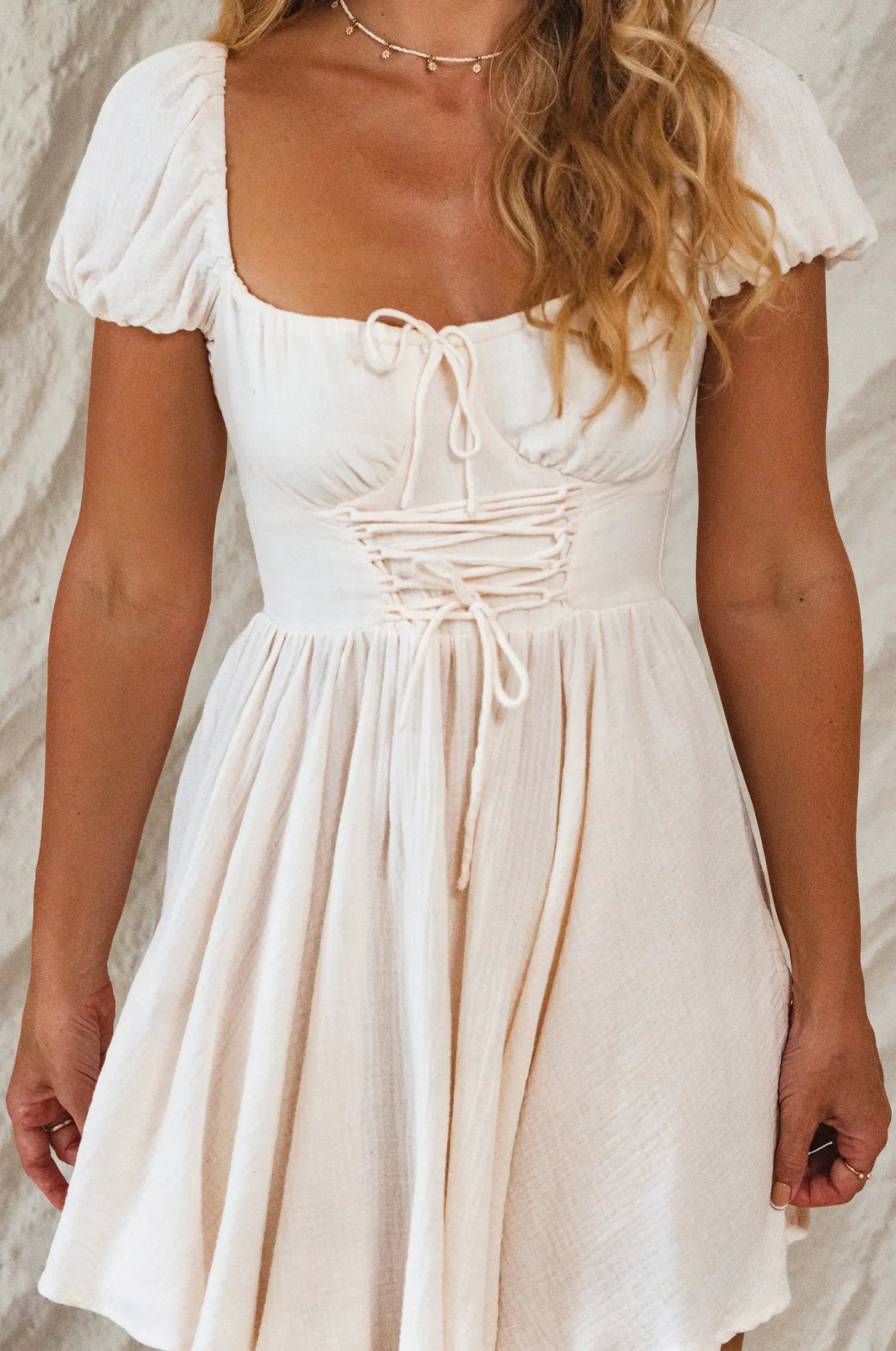 Michelina Cotton Mini Dress by ELF