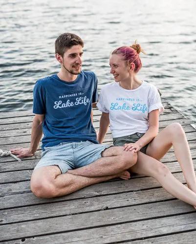 Men's Lake Life T-Shirt, Sea Blue by Lake Life Collection