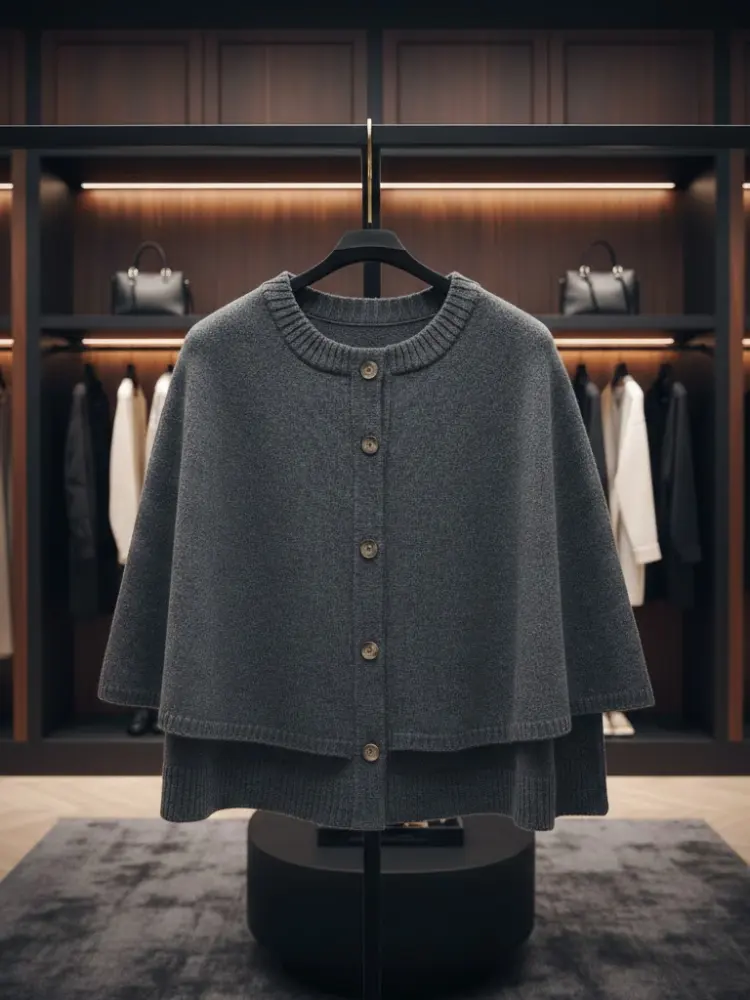 Modular Knit Cape-Jacket • MADISON New Collection BYMANYC ® New York by BYMANYC ® New York