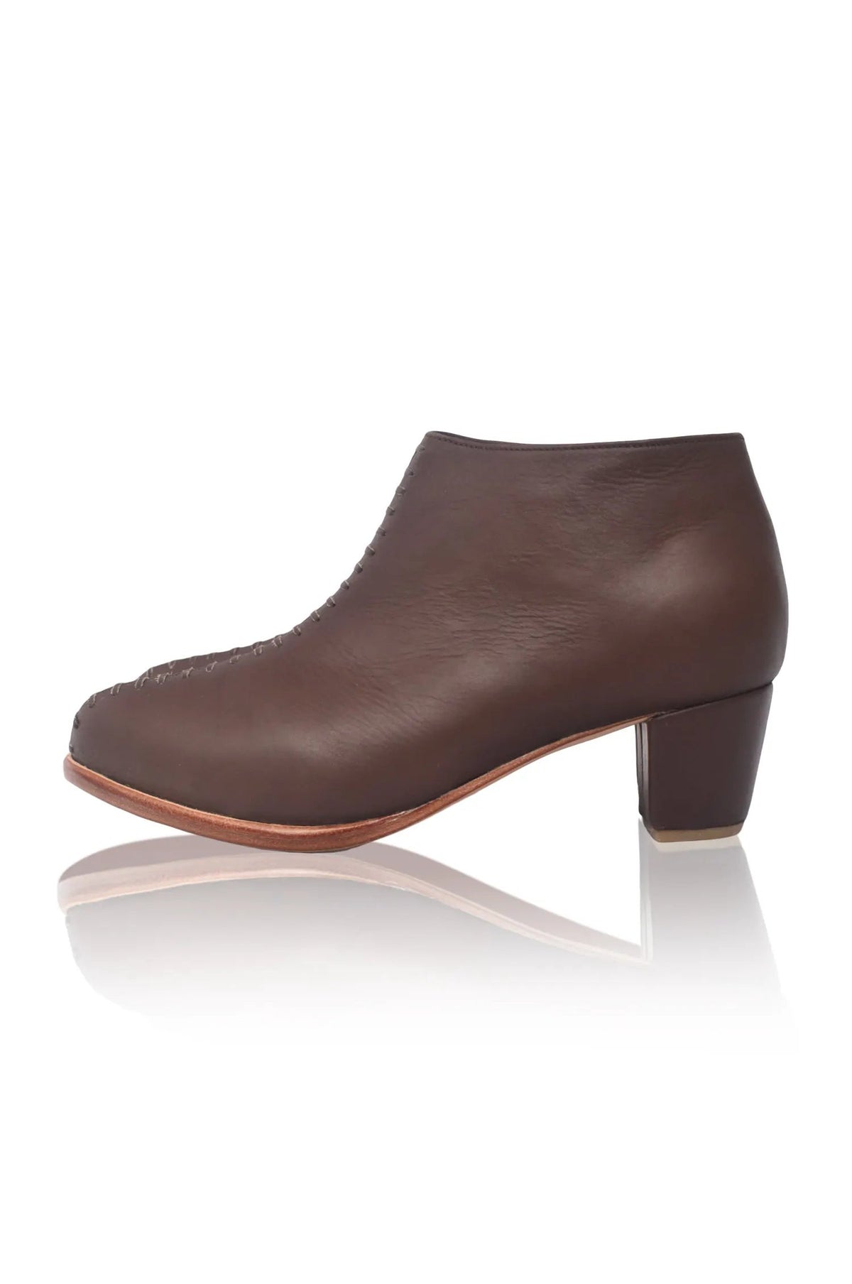 Monte Carlo Leather Booties Heel 5 cm (Sz. 11) by ELF