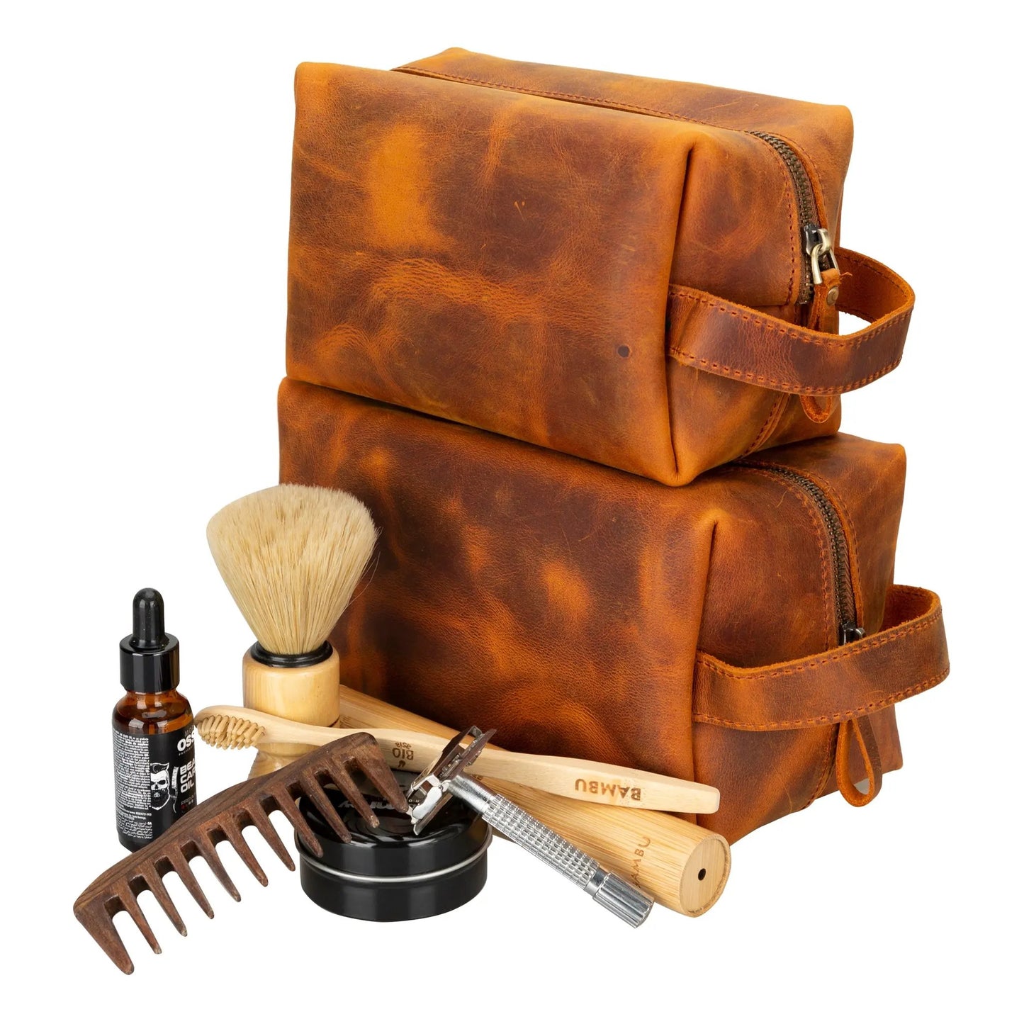 Eve Leather Dopp Kit, Large by TORONATA