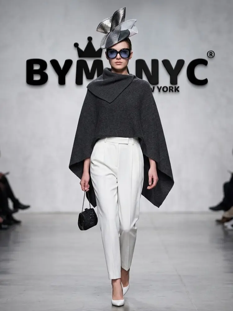 WOMEN'S CAPE JACKET Ecological Prêt-à-Porter New Collection NOLITA BYMANYC ® New York by BYMANYC ® New York