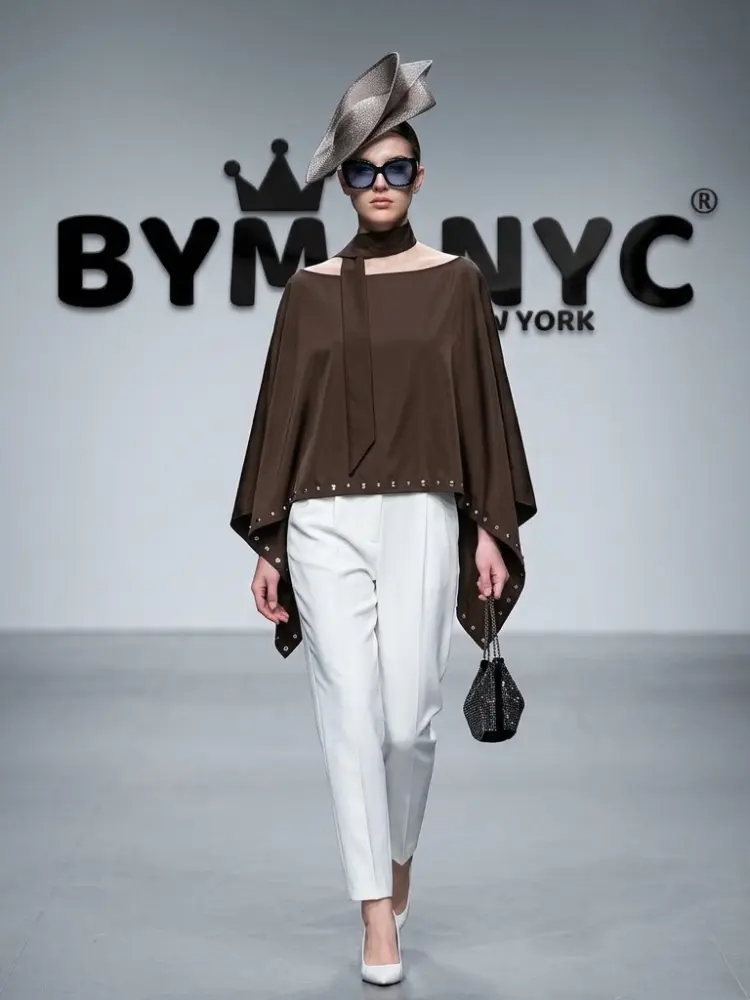 WOMEN'S CAPE JACKET Ecological Prêt-à-Porter New Collection NOHO BYMANYC ® New York by BYMANYC ® New York