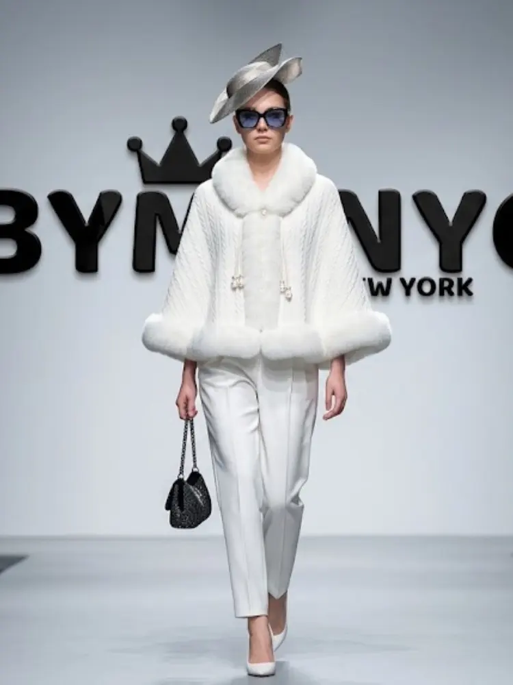 WOMEN'S CAPE JACKET Ecological Prêt-à-Porter New Collection GREENWICH VILLAGE BYMANYC ® New York by BYMANYC ® New York
