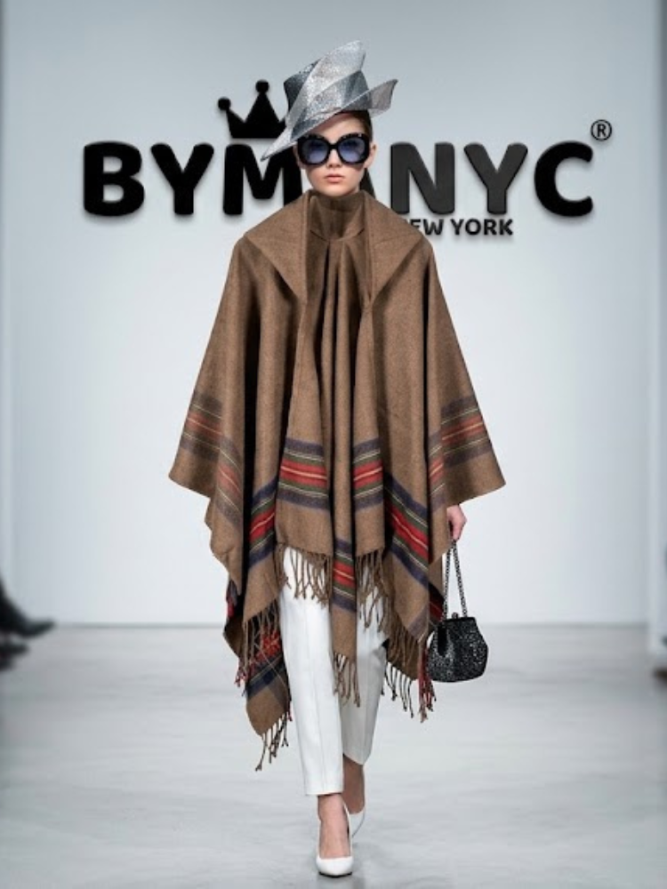 WOMEN'S CAPE JACKET Ecological Prêt-à-Porter New Collection BATTERY PARK BYMANYC ® New York by BYMANYC ® New York