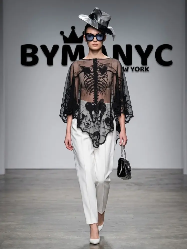 WOMEN'S JACKET CAPE Ecological Prêt-à-Porter New Collection HUDSON YARDS BYMANYC ® New York by BYMANYC ® New York