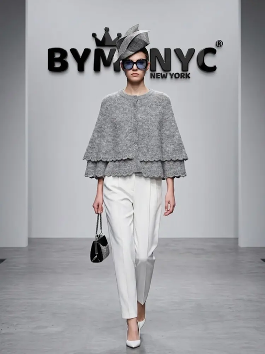 WOMEN'S JACKET CAPE Ecological Prêt-à-Porter New Collection FIFTH AVENUE BYMANYC ® New York by BYMANYC ® New York
