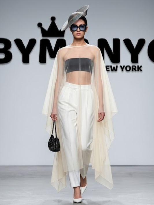 WOMEN'S JACKET CAPE Ecological Prêt-à-Porter New Collection GREENWICH VILLAGE BYMANYC ® New York-0