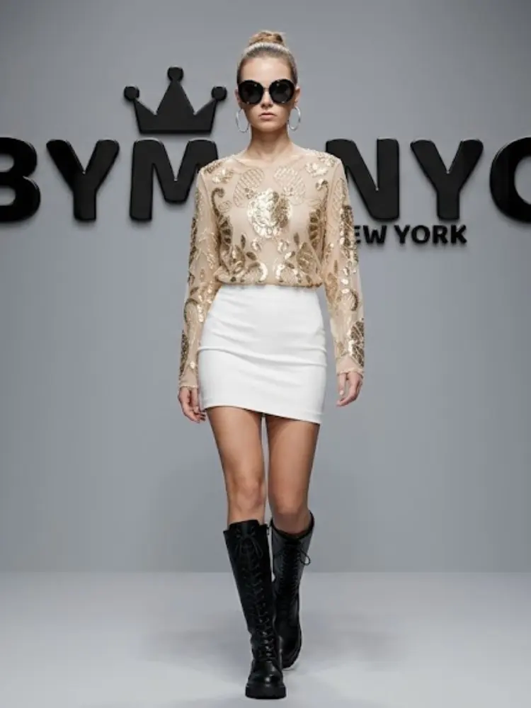 WOMEN'S BLOUSE Elegant Ecological Prêt-à-Porter New Collection UPPER WEST SIDE BYMANYC ® New York by BYMANYC ® New York