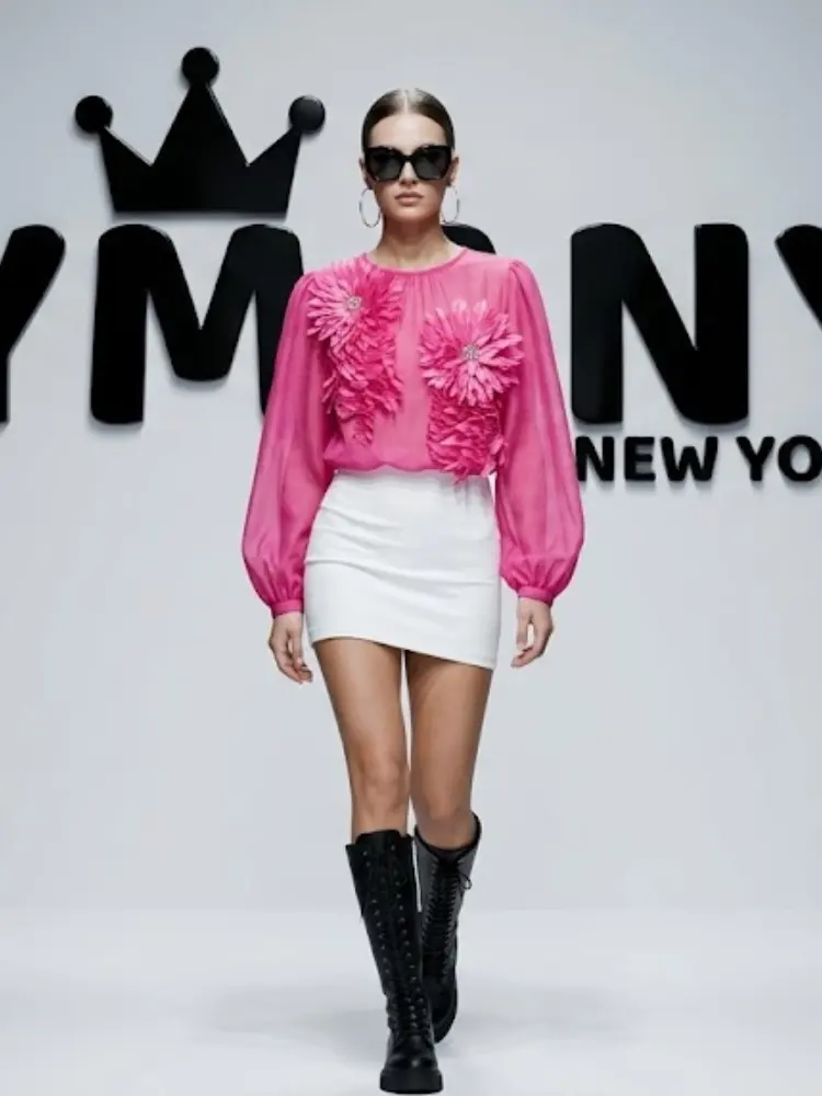 WOMEN'S BLOUSE Elegant Ecological Prêt-à-Porter New Collection MADISON AVENUE BYMANYC ® New York by BYMANYC ® New York
