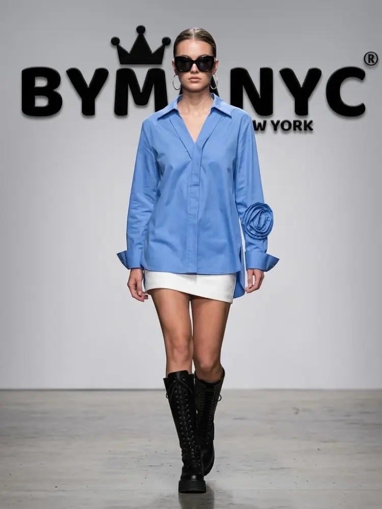 WOMEN'S BLOUSE Elegant Ecological Prêt-à-Porter New Collection MEATPACKING BYMANYC ® New York by BYMANYC ® New York